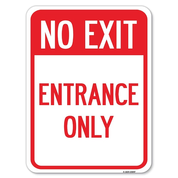 Safety Sign, 18 in Height, Aluminum, 23847